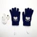 Heating Gloves 5-finger electric touch screen gloves Adult student jacquard bear paw pattern available in USB3 gear_maomaolike.com