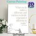 Inspirational Quote & Chimpanzee Painting Poster, Minimalist Monochrome Sketch Poster, Uplifting Motivational Message, Suitable For Home Office And_maomaolike.com