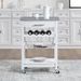 Mobile Rolling Kitchen Island Trolley Serving Cart With Underneath Drawer & Slide-Out Wire Storage Basket_maomaolike.com