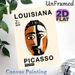Picasso Cubist Face Painting Poster, Bold Abstract Geometric Portrait Poster, Artistic Gallery-style Decor Suitable For Living Room, Art Studio_maomaolike.com
