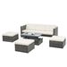 Patio Furniture, Outdoor Furniture, Seasonal PE Wicker Furniture,5 Set Wicker Furniture With Plywood Coffee Table,with Lift TOP Coffee Table,with Lounger Sofa_maomaolike.com