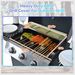 Propane Gas Grill 3 Burner Barbecue Grill, Stainless Steel 26,000 BTU Patio Garden Barbecue Grill With Two Shelves, Lid, Wheels And Bottle Opener_maomaolike.com