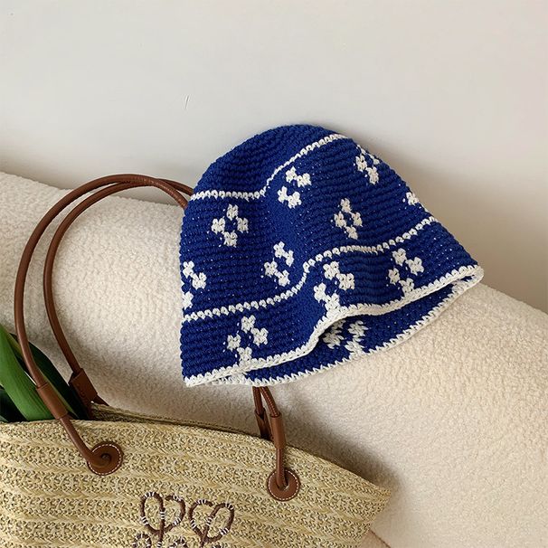 Hot Sale Flow Knitted Hat Korean Vsion Spring Summ Crochet Fishman Cap Women Handmade Panama Bucket Hats Sombros De_maomaolike.com