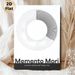 Memento Mori Themed Painting Poster, Minimalist Black-and-white Circular Numbered Design Poster, Thought-provoking Reminder To Cherish Time, Ideal For_maomaolike.com