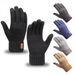 Warm alpaca men's winter wool gloves with thick knit touch screen gloves_maomaolike.com