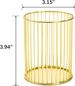 Metal Pen Cup Makeup Brush Holder For Desk, Round Wire Mesh Desktop Organizer For Office School Home Vanity_maomaolike.com