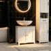 White Under Sink Cabinet With U-Shape And Adjustable Internal Shelf_maomaolike.com