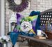 Samoyed King Of Mardi Gras Throw Pillow Machine Washable, Indoor Outdoor Decorative Pillow For Couch, Bed Or Patio, 18Hx18W_maomaolike.com