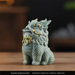 Sandstone Wealth-Attracting Pixiu Small Ornament Healing Office Desk Stress Relief Artifact Chinese Style Coffee Table_maomaolike.com