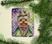 Yorkshire Terrier King Of Mardi Gras Porcelain Ornament Christmas Tree Hanging Decorations For Home Christmas Holiday, Rectangle, Gift, Multicolor_maomaolike.com