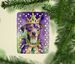 Catahoula King Of Mardi Gras Porcelain Ornament Christmas Tree Hanging Decorations For Home Christmas Holiday, Rectangle, Gift, Multicolor_maomaolike.com