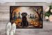Chocolate Labrador Retriever Spooky Halloween Doormat Front Door Mat Indoor Outdoor Rugs For Entryway, Non Slip Washable Low Pile, 24H X 36W_maomaolike.com