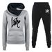 Women's Clothing Women's sweatshirt suit hoodie sports letter LOVE suit fashion and leisure hot style_maomaolike.com
