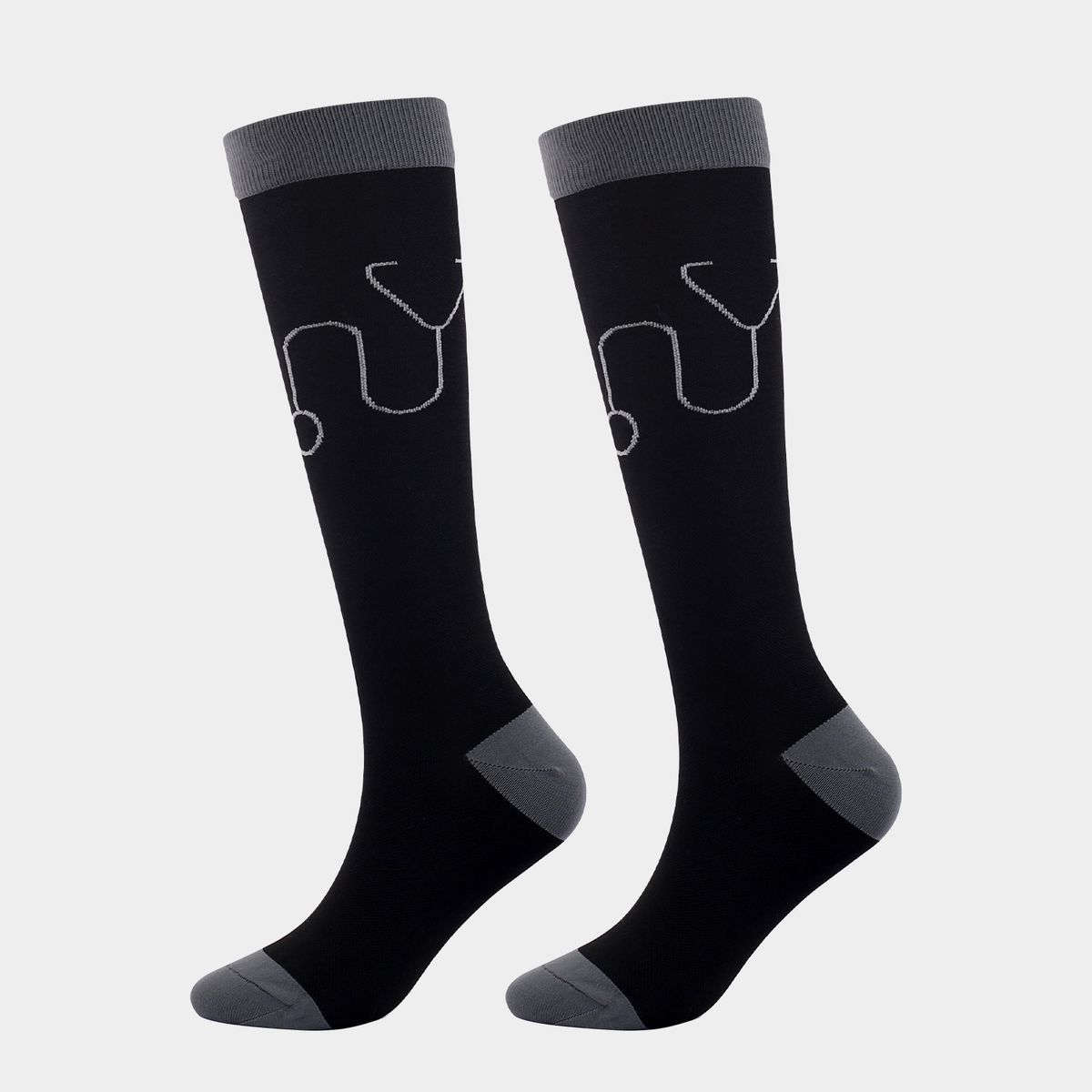 Socks new medical nurse pressure socks, heart-shaped sports compression stockings, factory direct sales_maomaolike.com