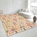 Living Room Rug,Large Rug,Oversized, Gold Leaves Design,Bedroom Rug,Soft And Thick, Machine Washable, Thickened Rug, Bedside Rug,Decorative Indoor Rug_maomaolike.com