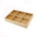 Hot Pot Bamboo Plate Compartmental Platter Vegetable Tray_maomaolike.com