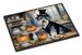 Schnauzer Fall Kitchen Pumpkins Doormat Front Door Mat Indoor Outdoor Rugs For Entryway, Non Slip Washable Low Pile, 24H X 36W_maomaolike.com