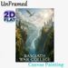 Basgiath War College Fantasy Painting Poster, Misty Canyon & Castle With Flying Dragon Poster, Immersive Magical Vibe Ideal For Bedroom, Study Room_maomaolike.com