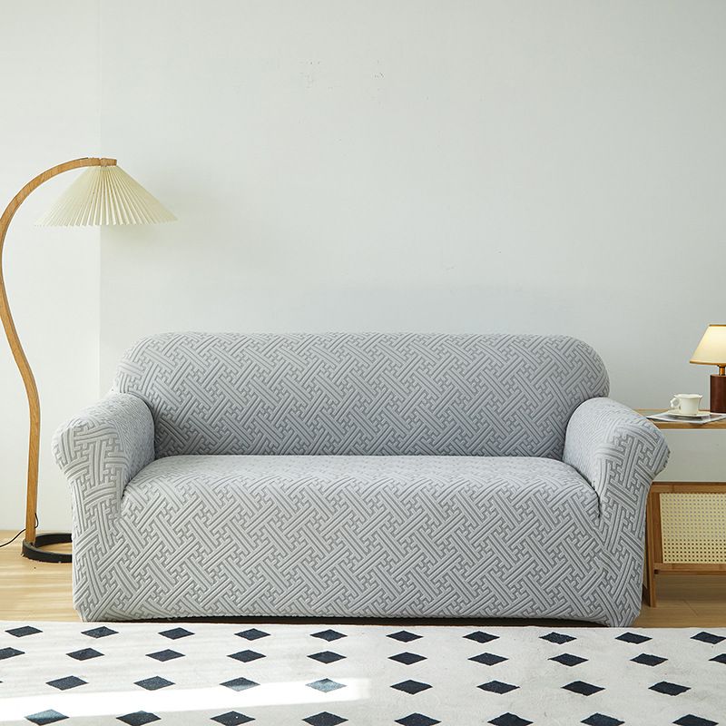 Home elastic brushed jacquard sofa cover full-cover thickened sofa cover universal dust cover for all seasons_maomaolike.com