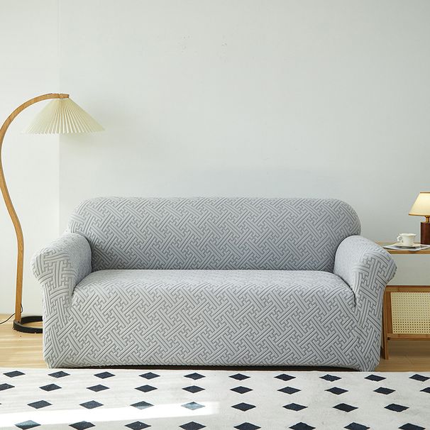 Home elastic brushed jacquard sofa cover full-cover thickened sofa cover universal dust cover for all seasons_maomaolike.com