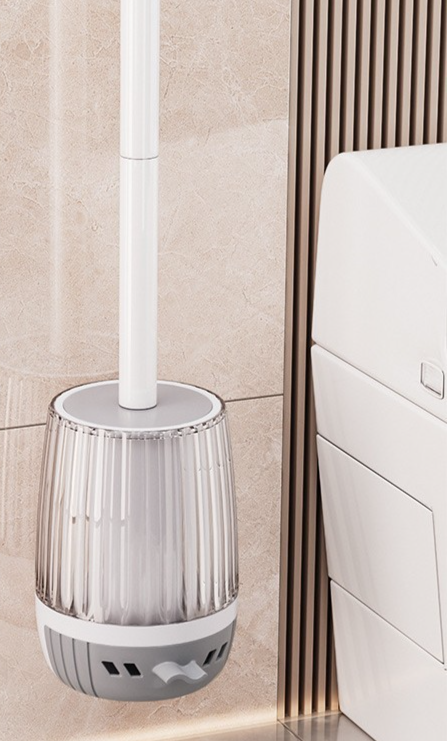 Toilet Brush For Home Use, No Dead Angles, Bathroom Cleaning Wall-mounted Long-handled Toilet Brush, Super Useful Tool_maomaolike.com
