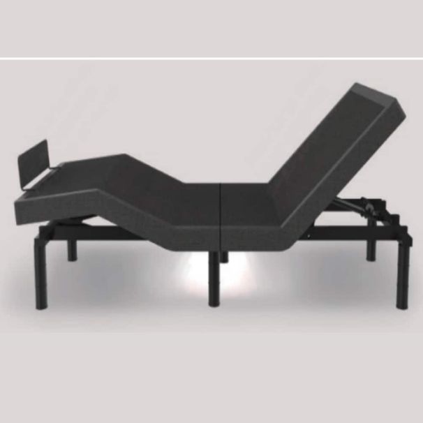 Adjustable Bed Frame: 1-Touch Flat, Zero Gravity, Head/Foot Lift, Mood Lighting – Full Wood Support & Dual Control_maomaolike.com