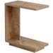 C-Shaped End Table, Wood Side Table Nightstand Bedside Table_maomaolike.com