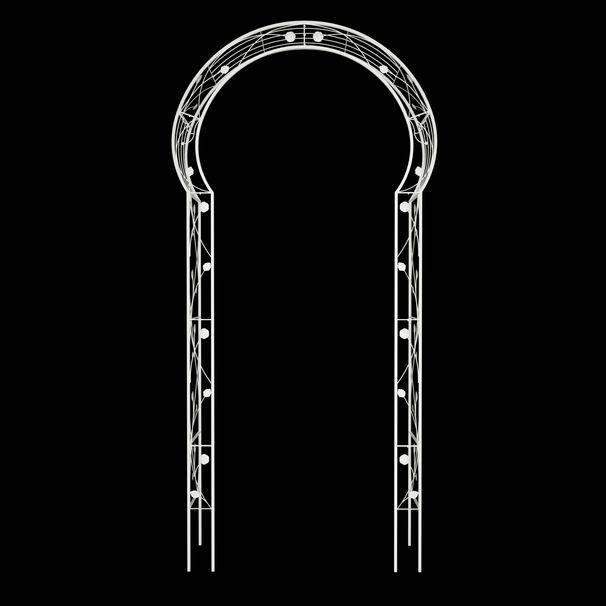 Metal Garden Arch Assemble Freely With 8 Styles Garden Arbor Trellis Climbing Plants Support Rose Arch Outdoor Arch Wedding Arch Party Events Archway Cream White_maomaolike.com