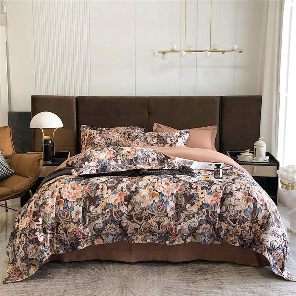 Manufacturer Wholesale Pure Brushed Four-Piece Thickened Warm European Decorative American Satin Jacquard Full Cotton 4-Piece Bedd_maomaolike.com