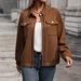 Women's Clothing lapel cardigan autumn new retro Maillard jacket coat_maomaolike.com