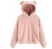 Women's Clothing autumn and winter new fluffy rabbit ears hooded warm sweater sweater_maomaolike.com