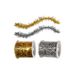 Gold And Silver Christmas Yarn Rolls - Luxurious Metallic Combination_maomaolike.com