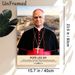 Pope Leo XIV Religious Portrait Painting Poster, Realistic Portrait Of Pope Leo XIV With Vatican Square View Poster, Inspirational Religious Quote_maomaolike.com