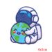 Cartoon Space Astronaut Embroidery Stickers Rocket Patch For Clothing Clothing Accessories Handmade Cloth Stickers Self-adhesive_maomaolike.com