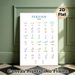 Persian Farsi Alphabet Painting Poster, Soft Pastel Colored Educational Poster, Clear Letter Reference To Learn Persian Script, Suitable For Language_maomaolike.com