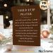 Third Step Prayer Painting Poster, Minimalist Typographic Poster, Elegant Brown Background With White Spiritual Prayer Text, Inspirational Wall Decor_maomaolike.com