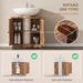 Bathroom Vanity Cabinet, Under Sink Bathroom Cabinet With 2 Doors And Adjustable Shelf, Rustic Brown_maomaolike.com