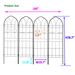 4 Pack Metal Garden Trellis 78.7" X 19.7" Rustproof Trellis For Climbing Plants Outdoor Flower Support Black_maomaolike.com