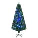 6' Tall Douglas Fir Pre-Lit Artificial Christmas Tree With Realistic Branches, 24 Multi-Color LED Lights, Fiber Optics And 230 Tips_maomaolike.com