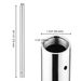Dance Pole Extension, Silver, 500mm_maomaolike.com