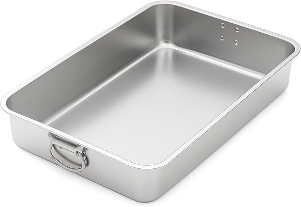 Extra-large Turkey Roasting Tin, Thick-walled With Handles, Ideal For Thanksgiving And Christmas Roasts_maomaolike.com