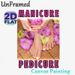 Manicure & Pedicure Painting Poster, Vibrant Floral-accented Manicure & Pedicure Scene Poster, Elegant Spa-style Decor Ideal For Beauty Salons, Spa_maomaolike.com