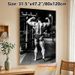 Bodybuilding Themed Painting Poster, Monochrome Realistic Muscular Back Display Poster, Motivational Fitness Decor Suitable For Gym, Home Workout_maomaolike.com