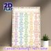 Sight Words 101-200 Painting Poster, Colorful Structured Educational Poster, Assists Sight Word Learning Ideal For Study Areas, Classrooms_maomaolike.com