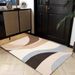 Living Room Rug Large Size Gorgeous Gold Frame Design Bedroom Rug Plush Thickened Machine Washable Thickened Underlay Interior Decorative Rug_maomaolike.com