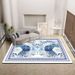 Living Room Rug Large Size Gorgeous Gold Frame Design Bedroom Rug Plush Thickened Machine Washable Thickened Underlay Interior Decorative Rug_maomaolike.com