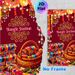 Indian Bangle Station Painting Poster, Vibrant Ethnic Style Poster, Colorful Festive Bangle Display With Decorative Garlands, Brings Cultural Festive_maomaolike.com