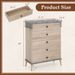 Farmhouse Chest Dresser Of Drawers Tall Storage Organizer_maomaolike.com