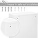 Steel Wall Mount Medicine Cabinet 3 Tier Emergency Box For Bathroom Kitchen, Lockable With 2 Keys - White_maomaolike.com
