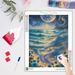 PhotoCustom 5d Full Round Diamond Painting Embroidery Beautiful Sea View Scenery Diamond Mosaic Picture_maomaolike.com